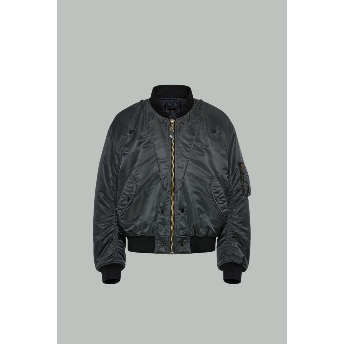 Reversible Bomber Jacket - Grey - MAISON MARGIELA