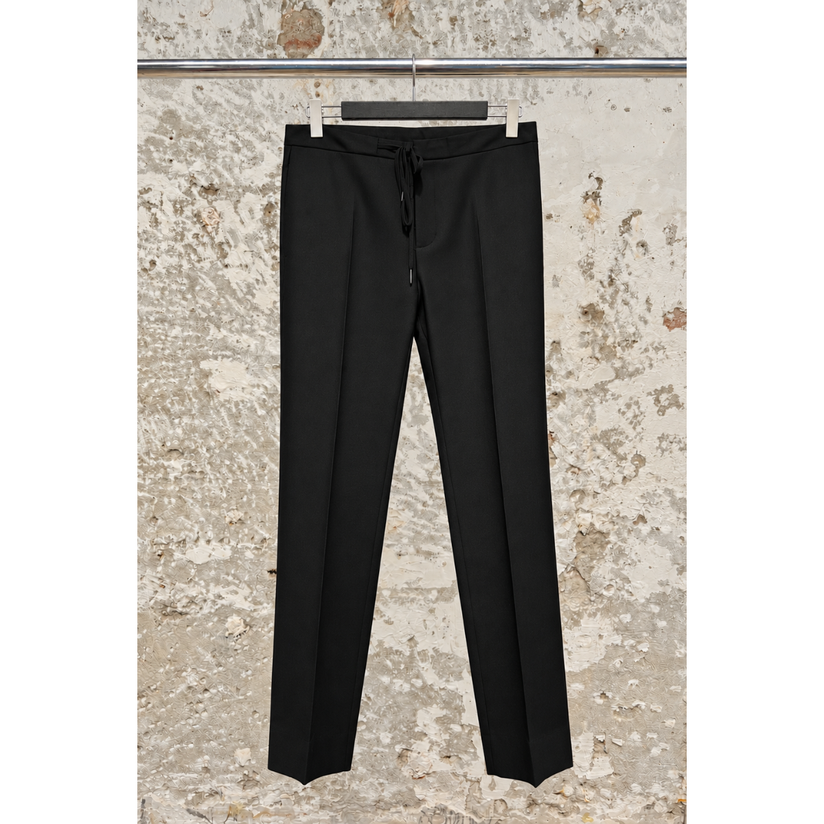 Pantalon Ajusté En Laine Vierge - Noir - MAISON MARGIELA