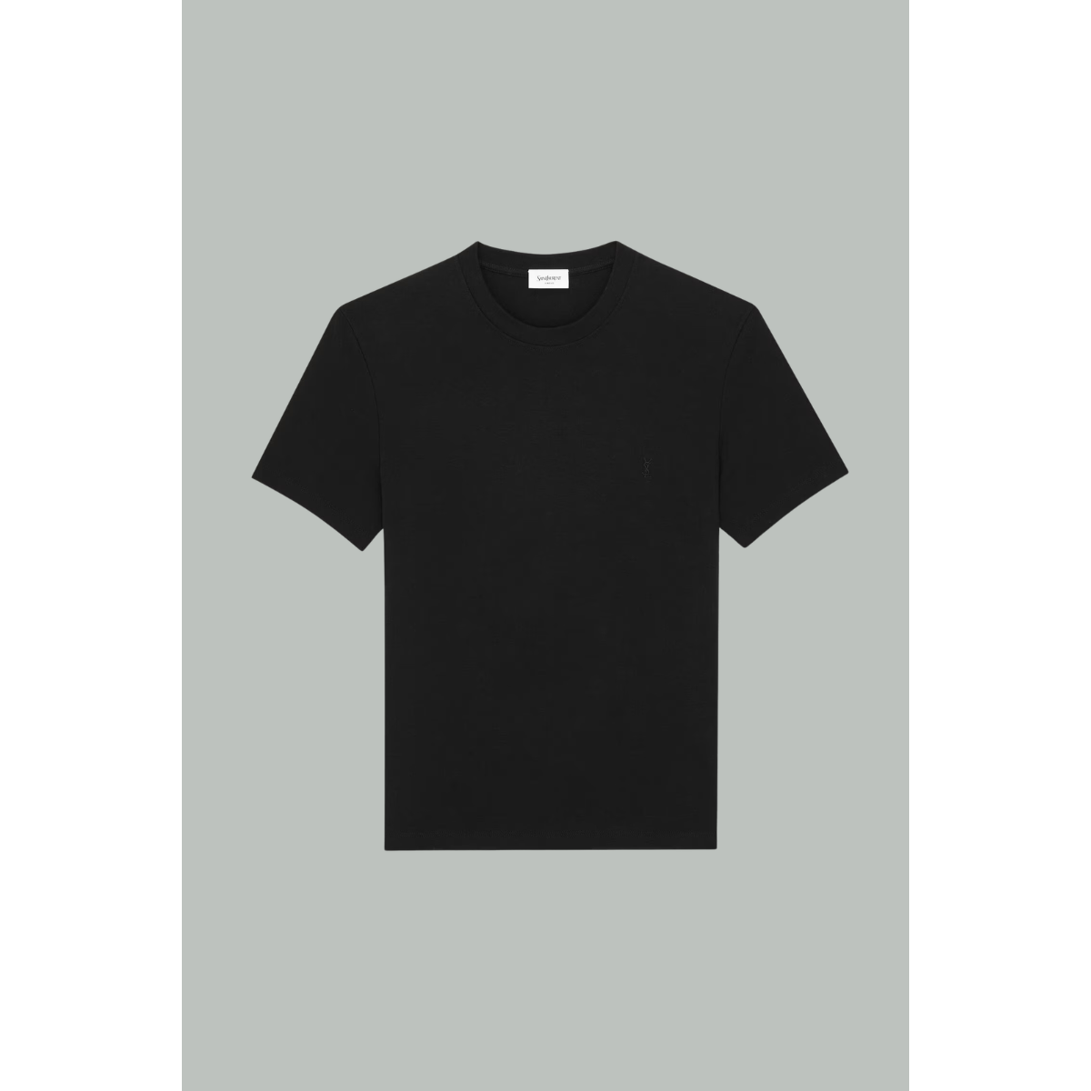 Cassandre Ribbed T-Shirt - Black - SAINT LAURENT