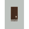 Ami de Cœur Alpaca Scarf - Brown - AMI PARIS