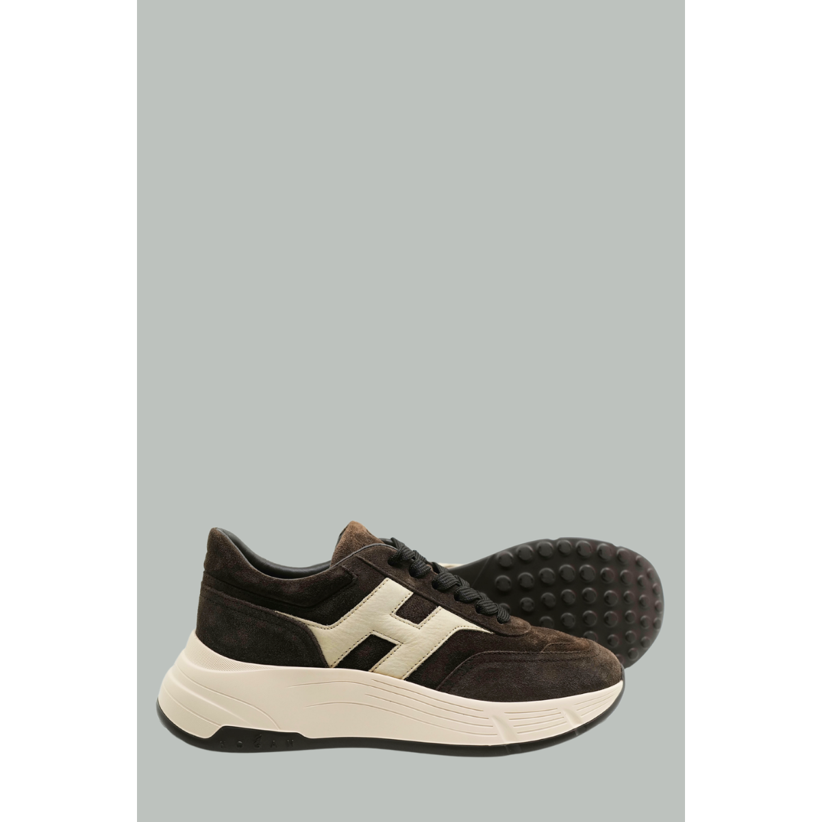 Sneakers Hi-Fi - Marron/Blanc - HOGAN
