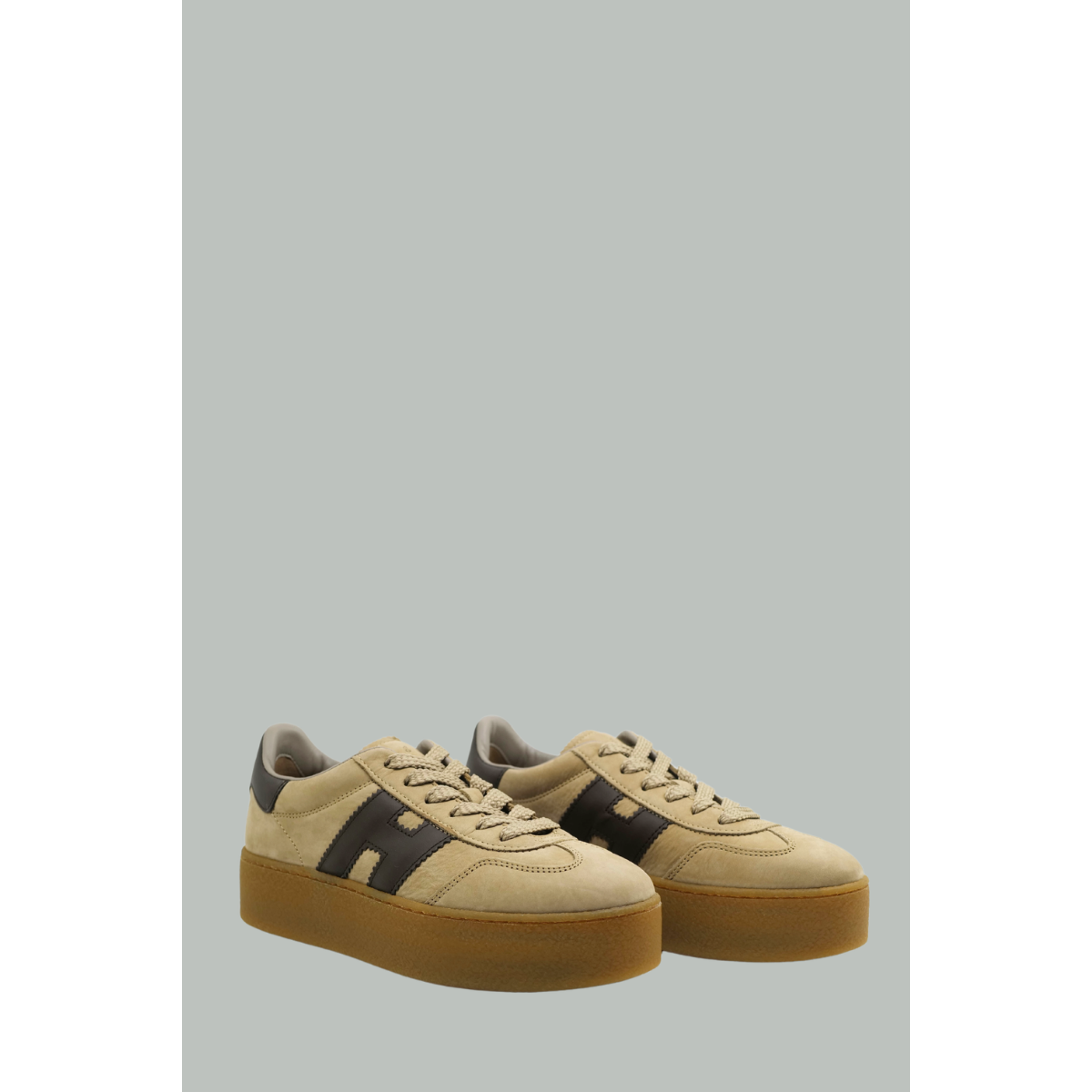 Hogan Cool Platform Sneakers - Camel - HOGAN