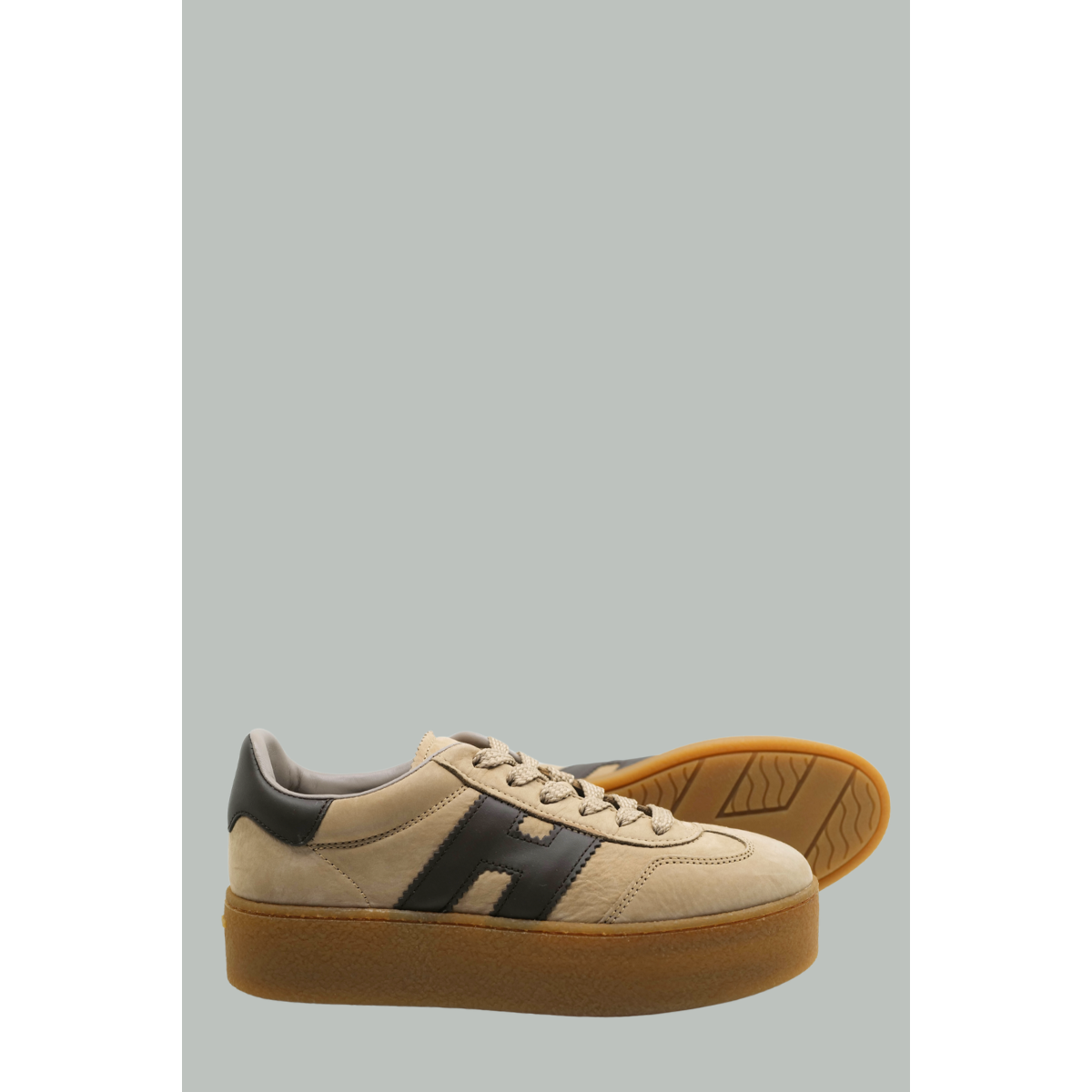 Hogan Cool Platform Sneakers - Camel - HOGAN