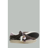 Distressed Sneakers - Women - Brown/Glitter - CRIME LONDON