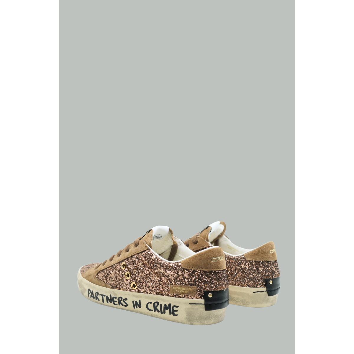 Distressed Camel Tag Sneakers - Women - Camel - CRIME LONDON