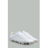 Distressed Tag Sneakers - Women - White - CRIME LONDON