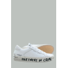Distressed Tag Sneakers - Women - White - CRIME LONDON
