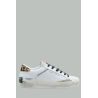 Distressed Sneakers Leopard - Women - White - CRIME LONDON