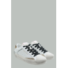 Distressed Sneakers Leopard - Women - White - CRIME LONDON