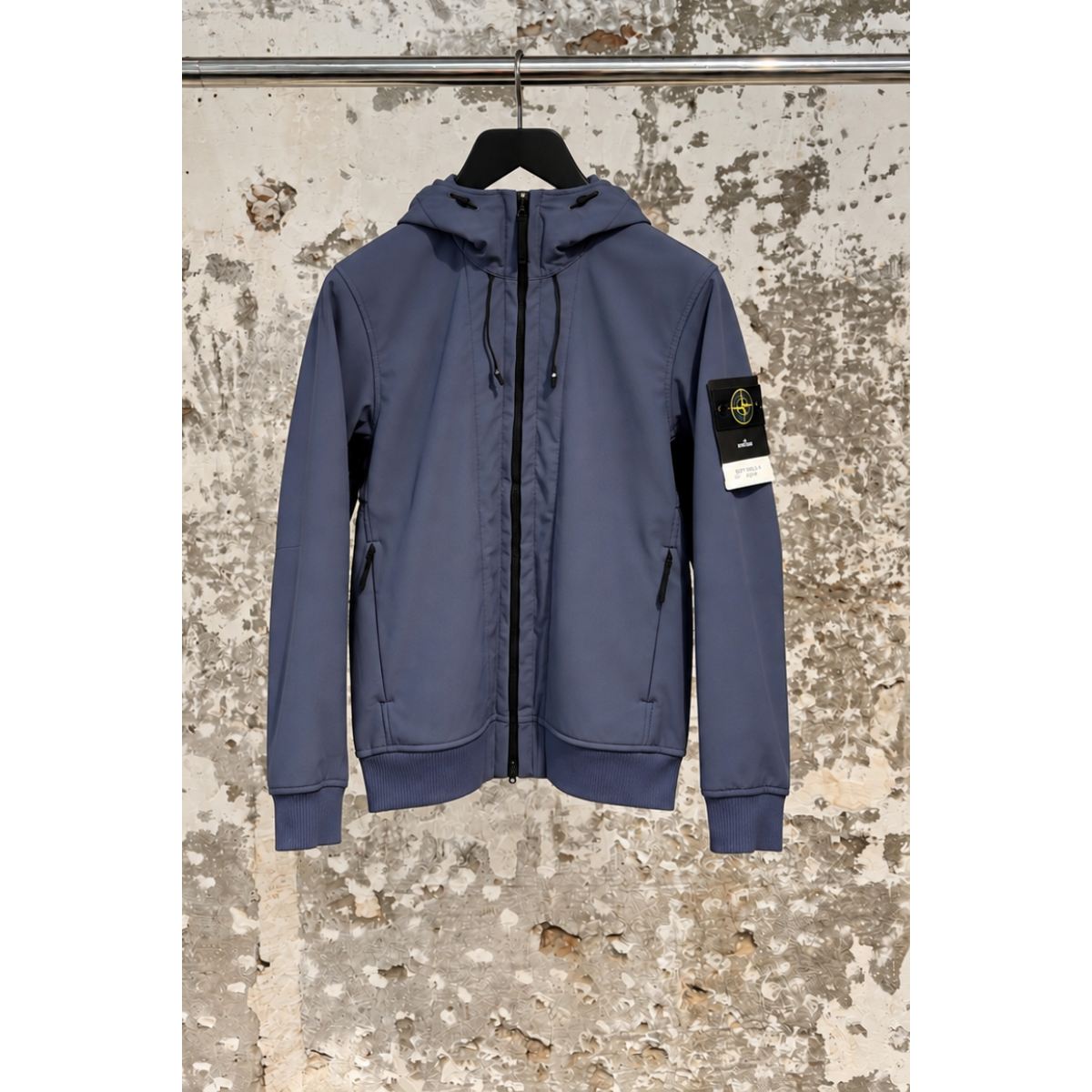 Veste Soft Shell Neoprene - Bleu - STONE ISLAND
