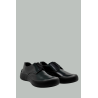 Brushed Leather Lace-Up Shoes - Black - PRADA