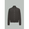 Wool and Cashmere Zip-Up Cardigan - Grey - MONCLER