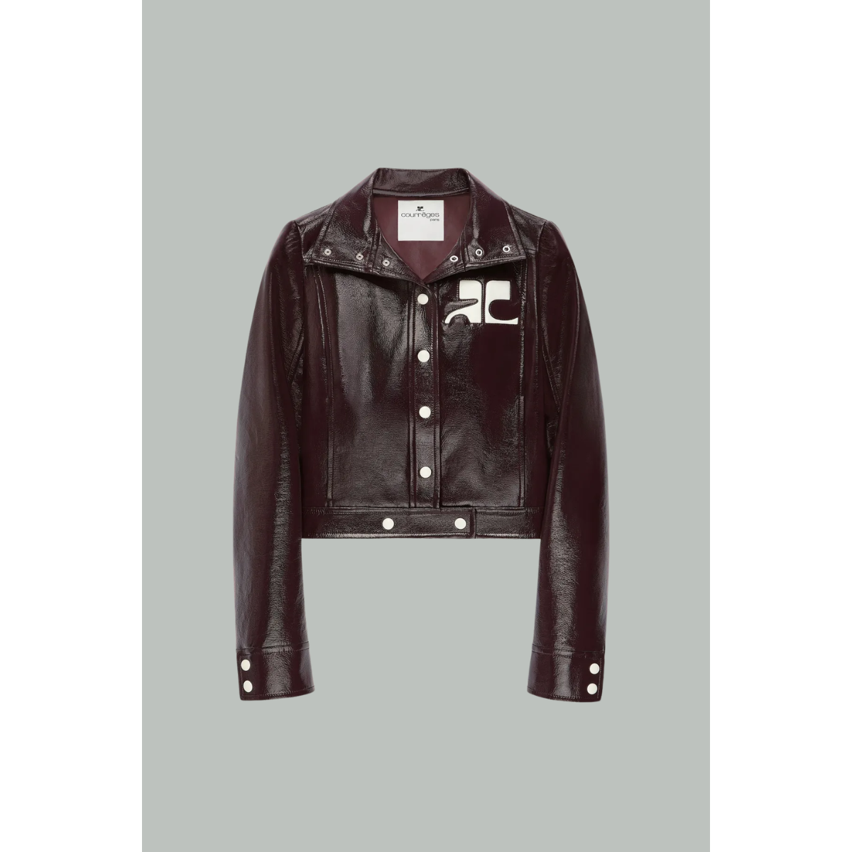 Veste Réédition En Vinyle - Rouge Brûlé - COURRÈGES FEMME