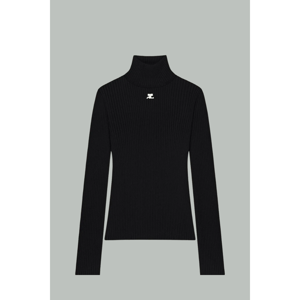 Pull Réédition Manches Longues - Noir/Blanc - COURRÈGES FEMME
