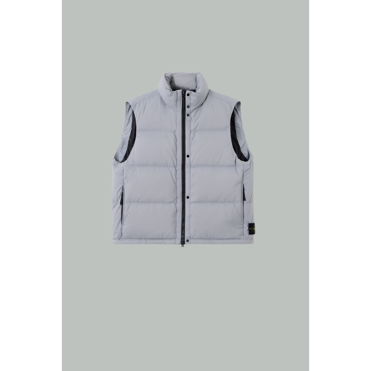Doudoune Sans Manches Légère Avec Poches Zippées - Gris - STONE ISLAND