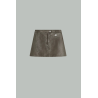 MINI SKIRT VINYL KAKI VERNIS COURRÈGES