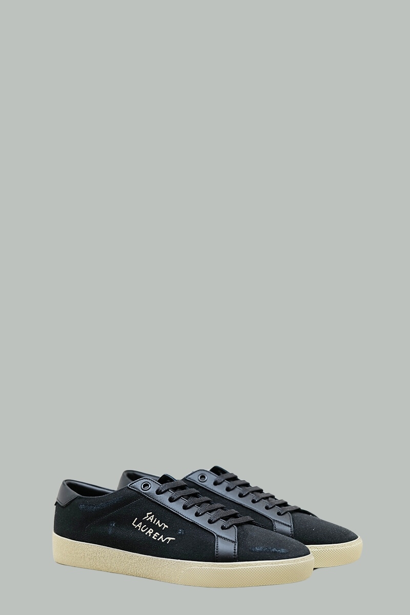 Court Classic SL/06 Canvas Sneakers - Black - SAINT LAURENT