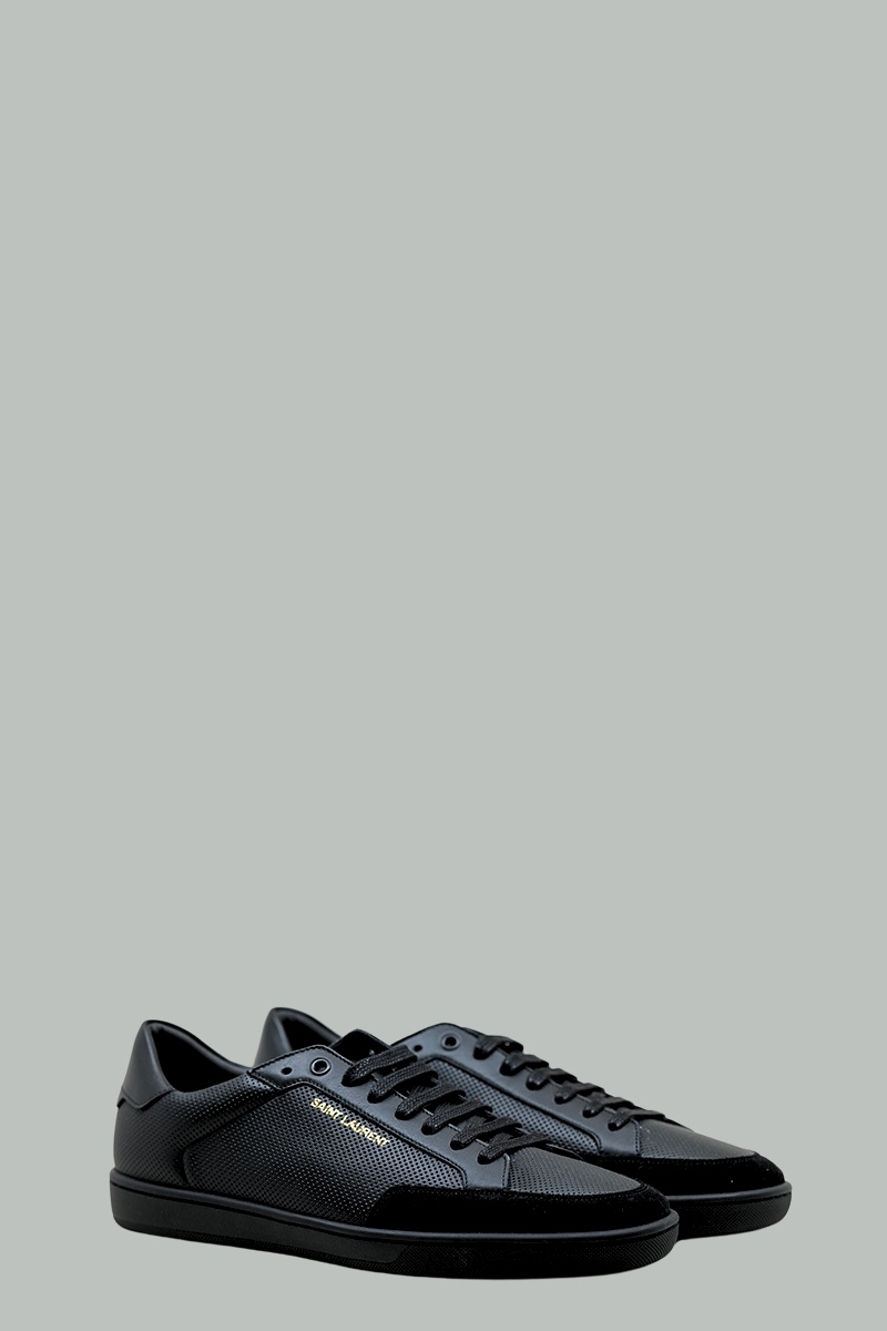 Court Classic SL/10 Perforated Leather and Suede Sneakers  display picture 3