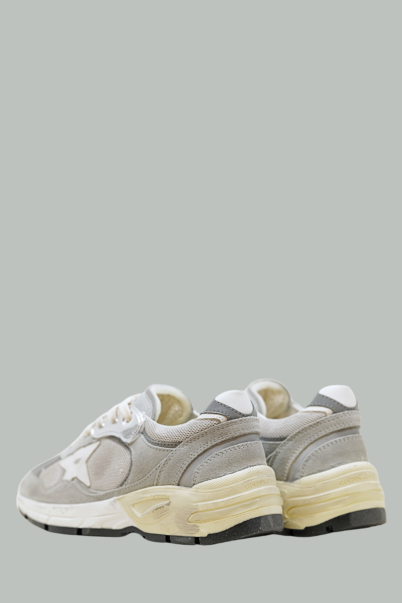 リリパットレーン386☆GOOSEY GOOSEY GANDER Dad-Star Women's Sneakers - Gray / Silver / White - GOLDEN GOOSE