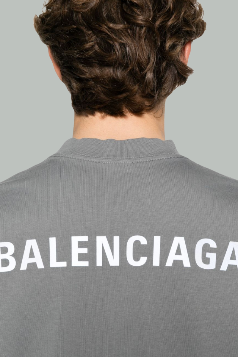 balenciaga グレー Tシャツ Reflective Logo T-Shirt - Grey - BALENCIAGA