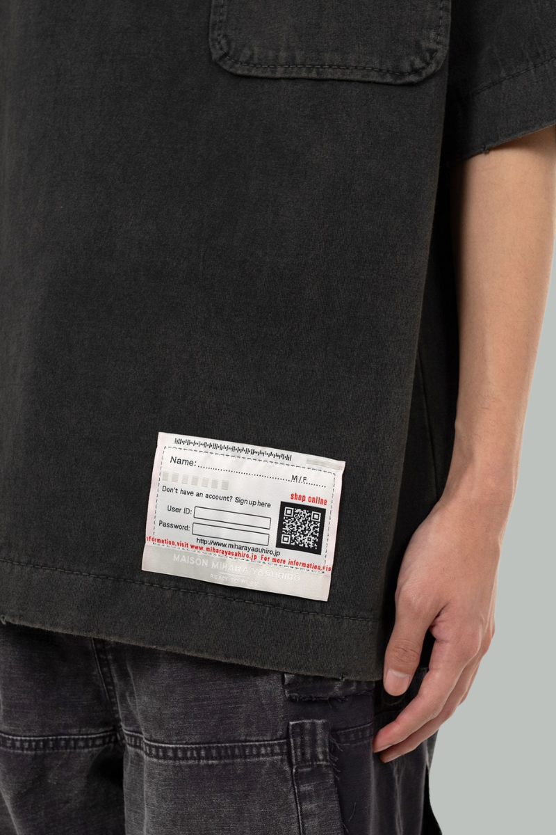 MAISON MIHARA YASUHIRO 半袖Tシャツ 黒 Maison MIHARA YASUHIRO ONLINE STORE（ミハラヤスヒロ